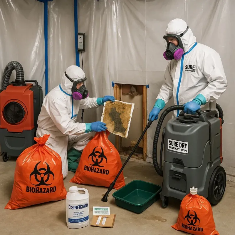 Contaminated Water Handling Protocols process in Park Hill, OK
